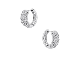 Diamond Hoop Huggies