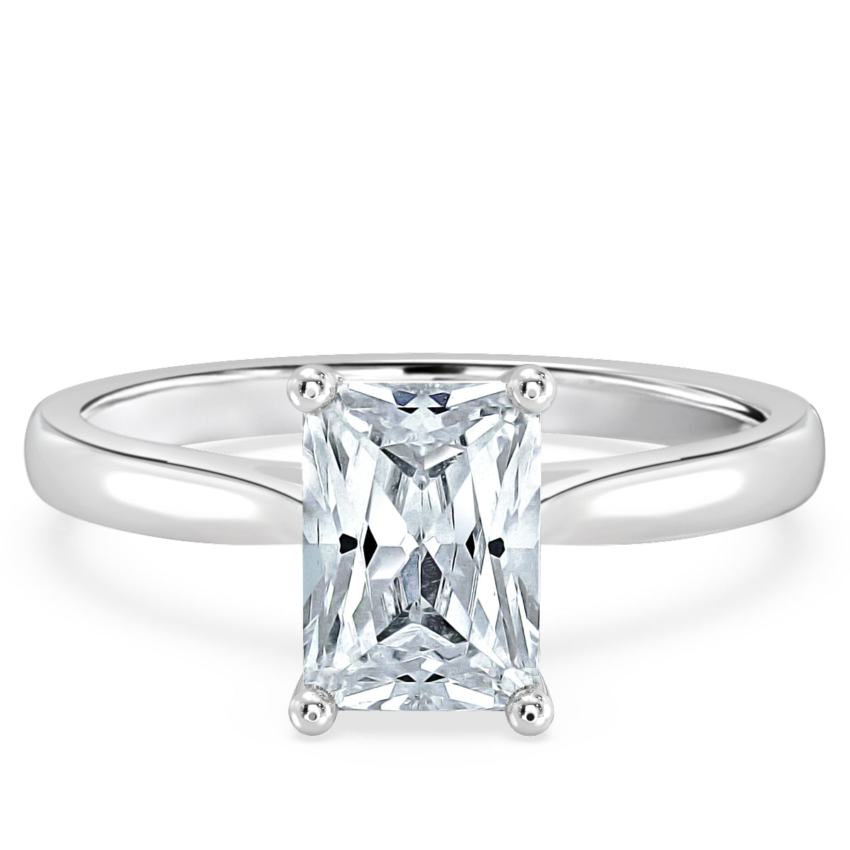 Classic Radiant Cut Diamond Engagement Ring