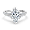 Marquise With Diamond Bypass Band Ring