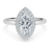 Halo Marquise Cut Diamond Engagement Ring