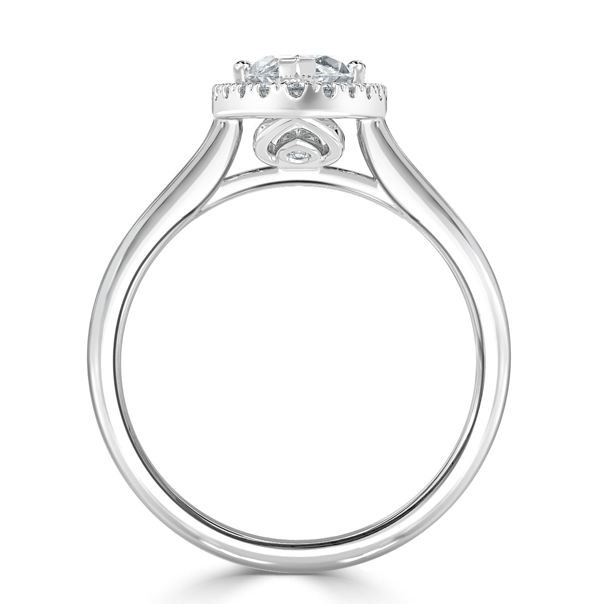 Halo Marquise Cut Diamond Engagement Ring