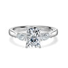 Radiant With Pear Trilogy Diamond Ring