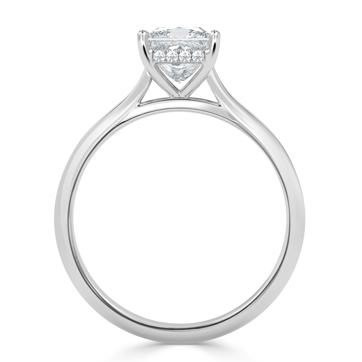 Classic Princess Cut Diamond Solitaire Ring