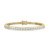 Princess Cut Tennis Bracelet in Yellow Gold