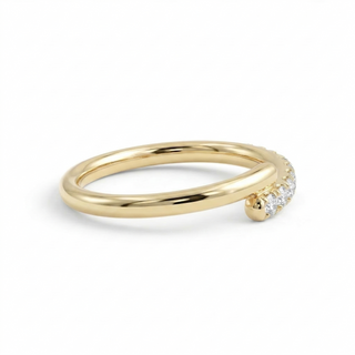 Open Pavé Diamond Wrap Ring