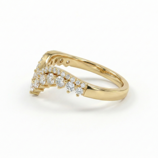 Diamond Crossover V Ring