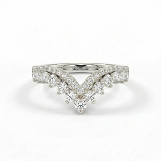 Diamond Crossover V Ring