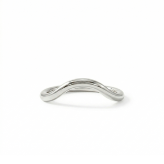 Sculpted Wave Gold Ring in Solid 18K Gold