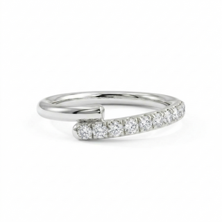 Open Pavé Diamond Wrap Ring
